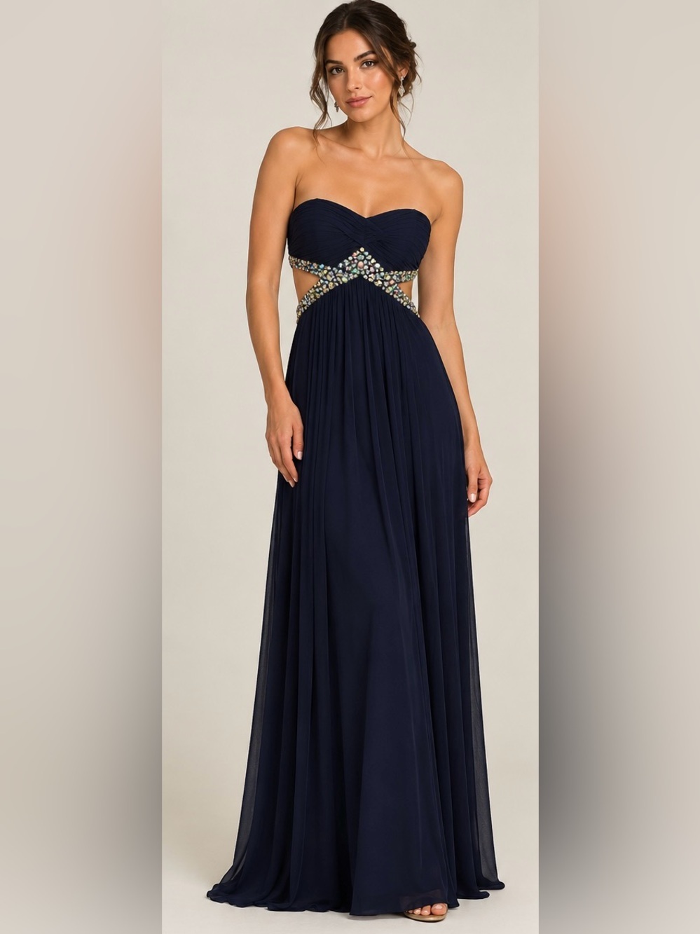 Trixxi Strapless Formal Dress
